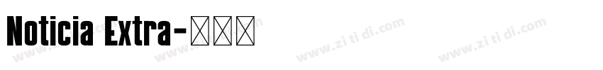 Noticia Extra字体转换